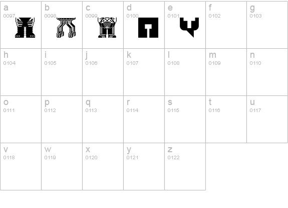 PEECOL-TestPlus lowercase a-z preview