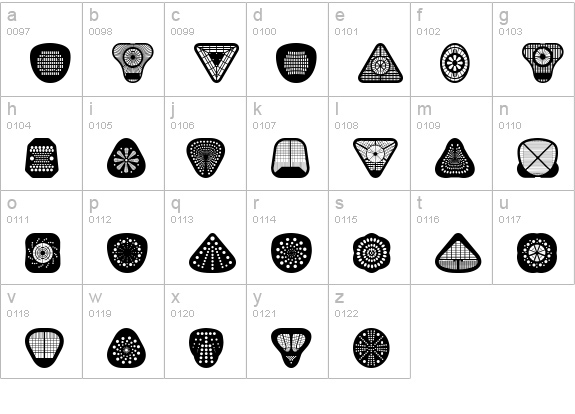 Peepod lowercase a-z preview