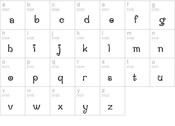 Penguin Attack lowercase a-z preview