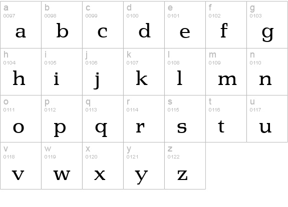 PenthouseSerial-Regular lowercase a-z preview