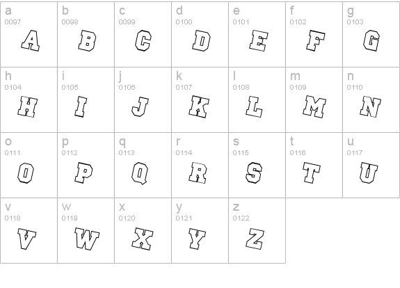 Pep Rally lowercase a-z preview