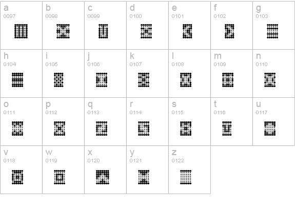 Peppered BTN Ornaments lowercase a-z preview