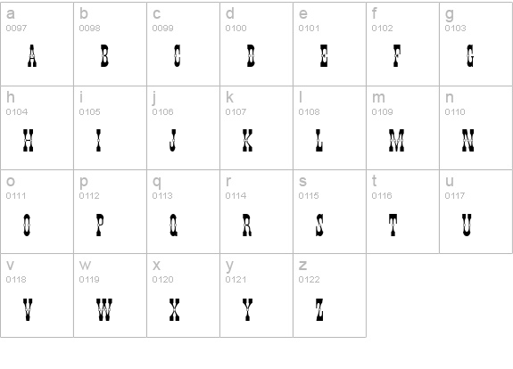 Pepperwood Fill lowercase a-z preview