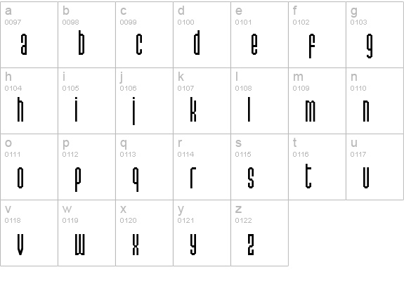 Permanent daylight lowercase a-z preview