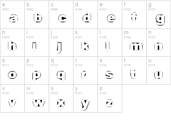 Persona lowercase a-z preview
