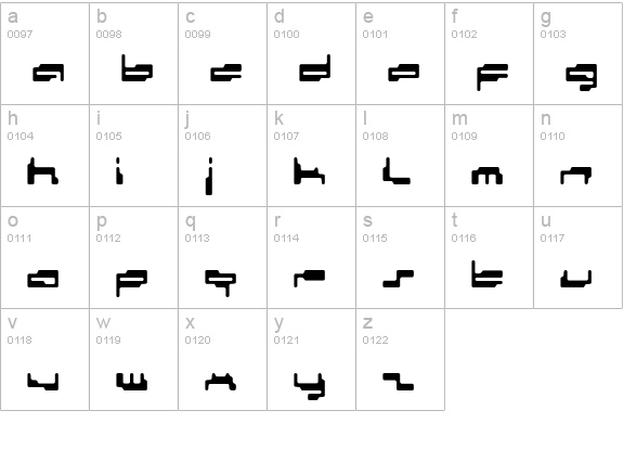 personal computer lowercase a-z preview