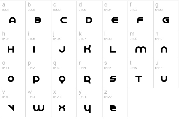 Perspire Regular lowercase a-z preview