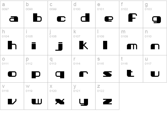Persuasion BRK lowercase a-z preview