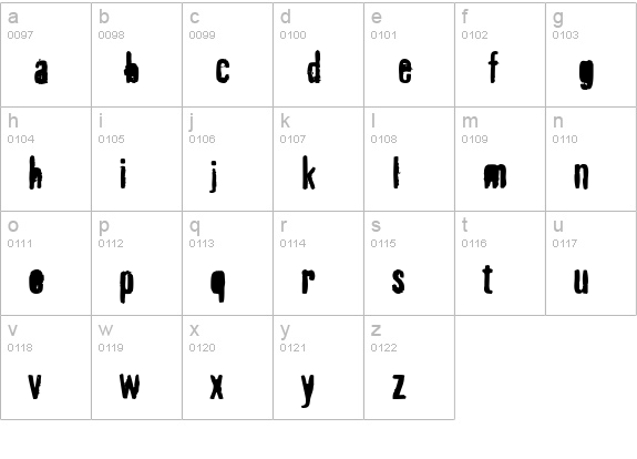 PFFragment Heavy lowercase a-z preview