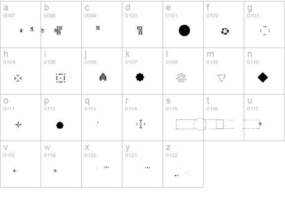 PFOrnmTreasures2-Layer3 lowercase a-z preview