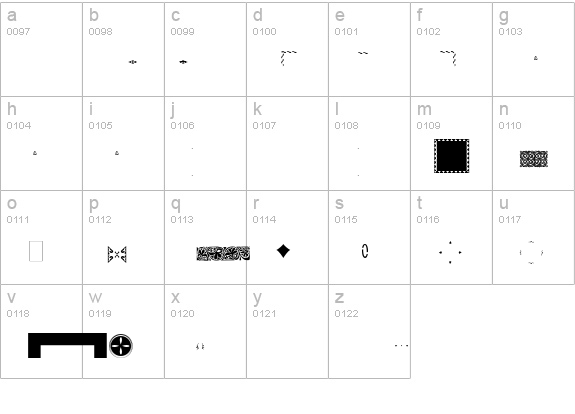 PFOrnmTreasures3-Layer3 lowercase a-z preview