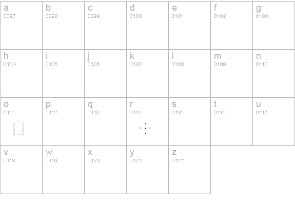 PFOrnmTreasures3-Layer7 lowercase a-z preview