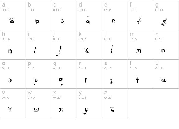 PFPlayskoolPro-Halfull lowercase a-z preview