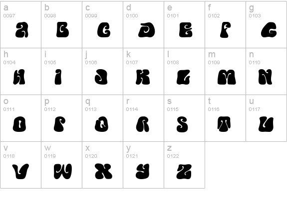 PFPsychedelia-Farout lowercase a-z preview
