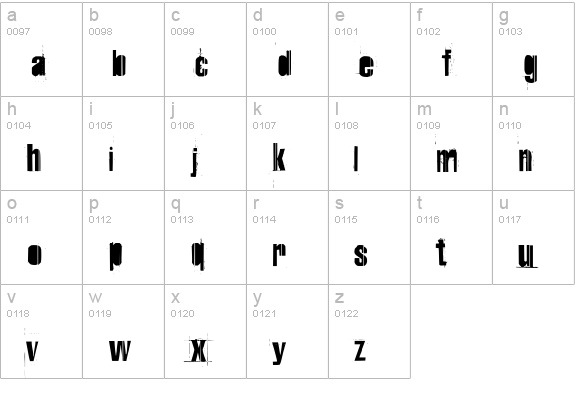 PFUrbanDecay lowercase a-z preview