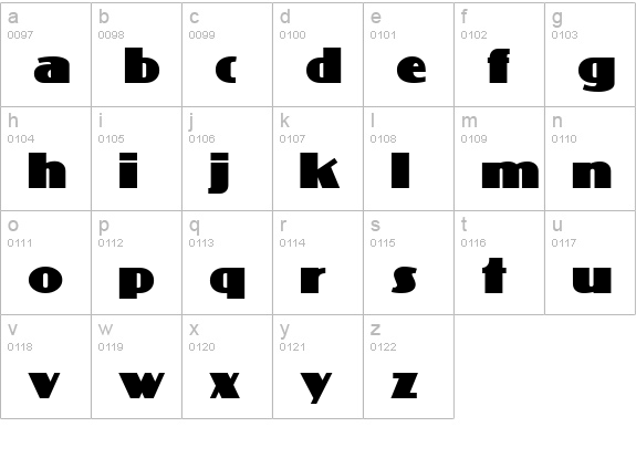 PhattPhreddy lowercase a-z preview