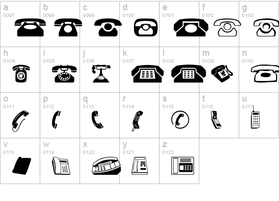 Phones NormalA lowercase a-z preview