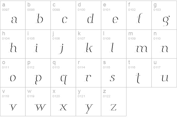 Phosphorus Dihydride lowercase a-z preview