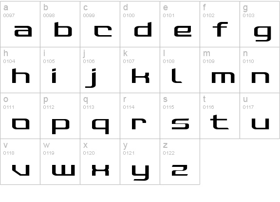 Photonica Straight lowercase a-z preview