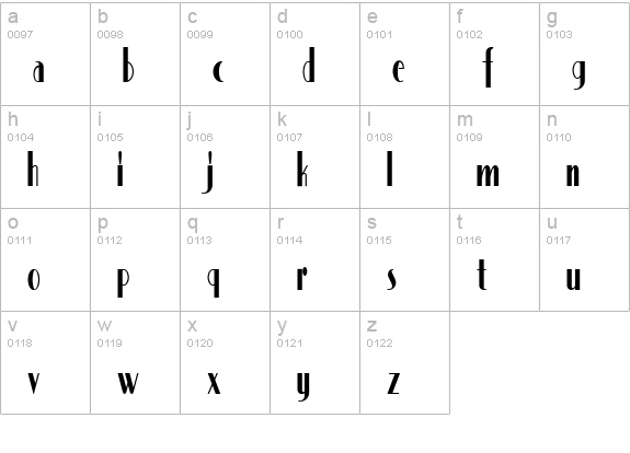 PicturePostcardNF Medium lowercase a-z preview