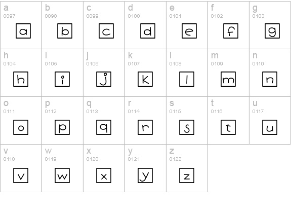 Pie Contest BTN Cameo lowercase a-z preview