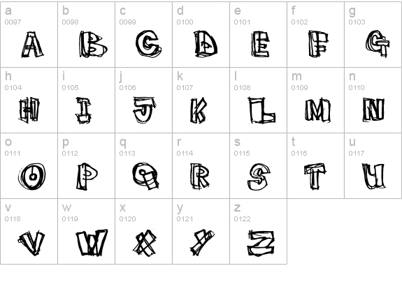 pigeon_snatch lowercase a-z preview