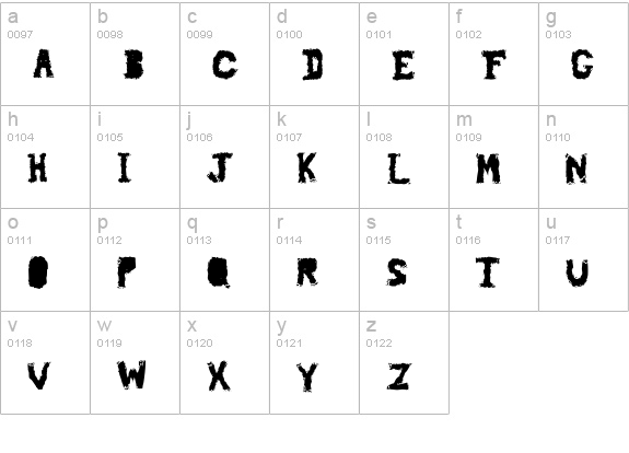 piledriver lowercase a-z preview