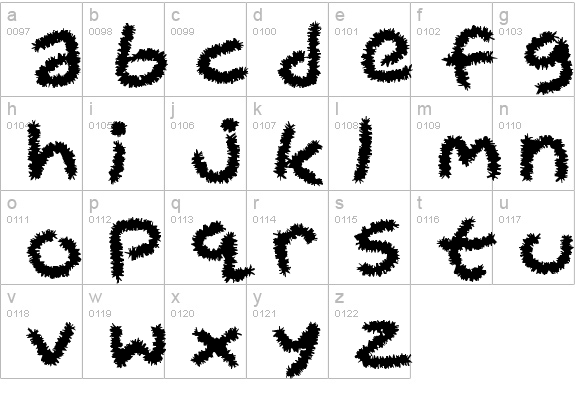 Pipe Cleaners
 lowercase a-z preview