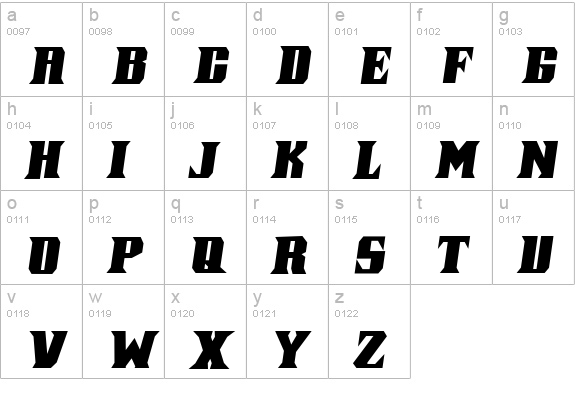 Pirate Incognito lowercase a-z preview
