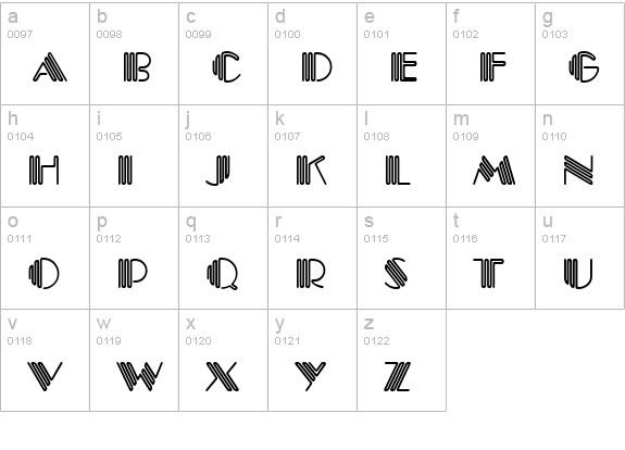 Pittsburgh-Regular lowercase a-z preview
