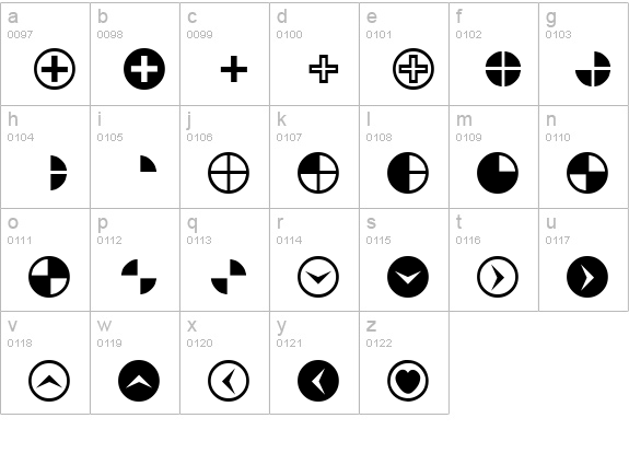 PizzaDude Bullets lowercase a-z preview