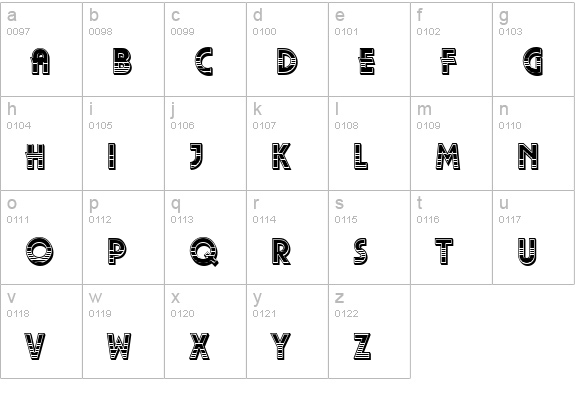 Pizzicato-Decorative-Regular lowercase a-z preview