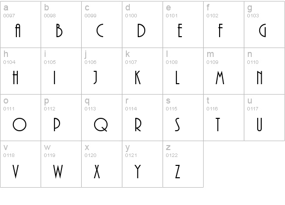 Pizzicato-Regular lowercase a-z preview