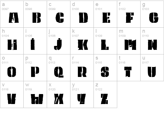 PK Captain lowercase a-z preview
