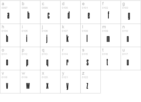 Plakat Light lowercase a-z preview