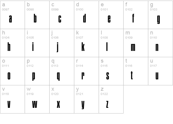 Plakat Medium lowercase a-z preview