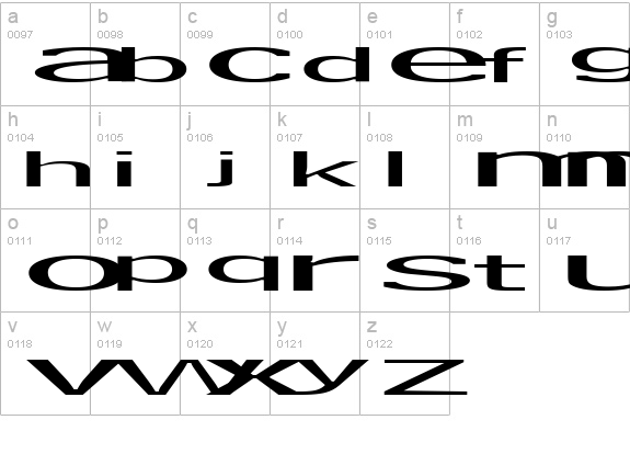 plakativo lowercase a-z preview