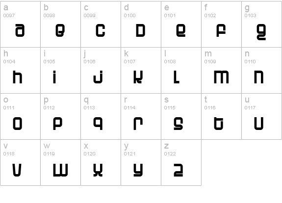 Planet lowercase a-z preview