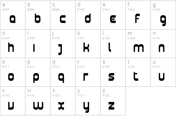 Plasmatica Bold lowercase a-z preview
