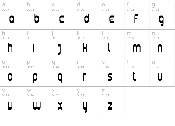 Plasmatica Cond lowercase a-z preview