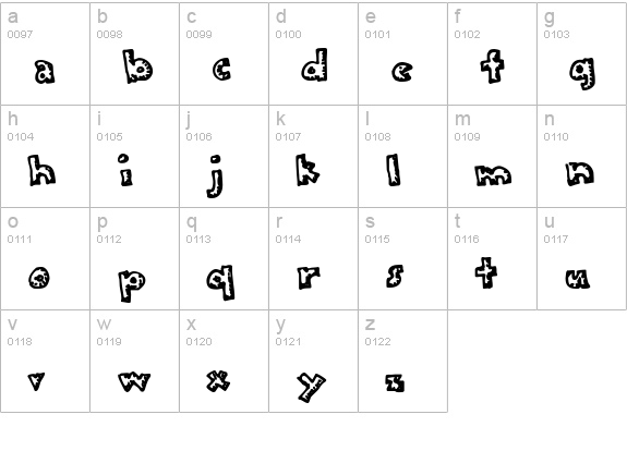 Plastic lowercase a-z preview