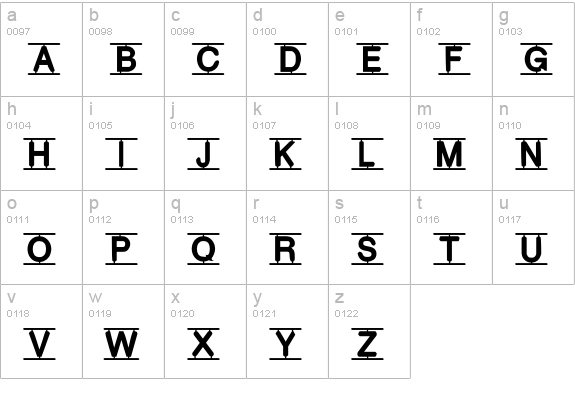 PlasticMan lowercase a-z preview