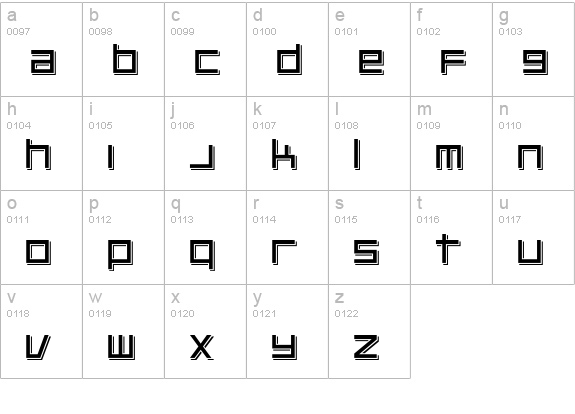 Platinum Beat BTN Raised lowercase a-z preview