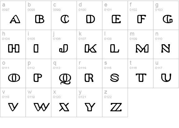 Platinum Hub Caps lowercase a-z preview