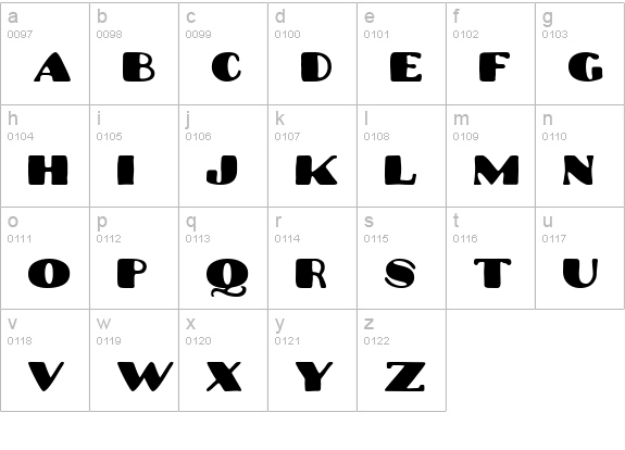 Platinum Hub Caps Solid lowercase a-z preview