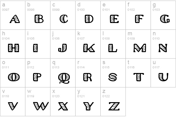 Platinum Hub Caps Spoked lowercase a-z preview