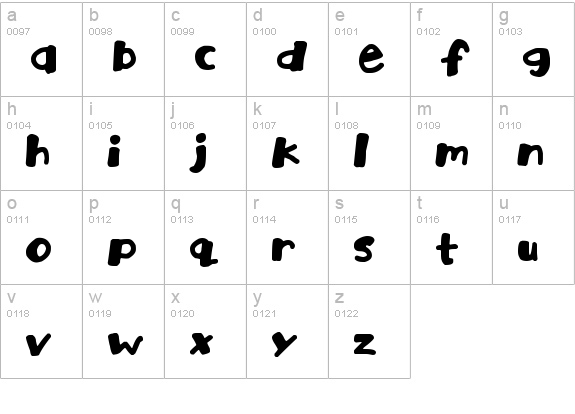 Playtime
 lowercase a-z preview