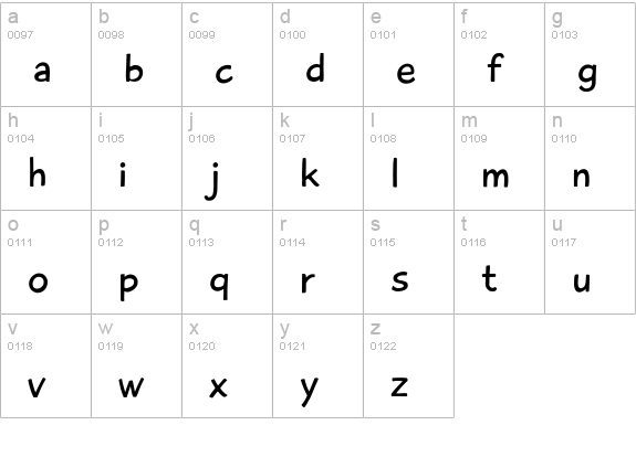 Playtime With Hot Toddies lowercase a-z preview