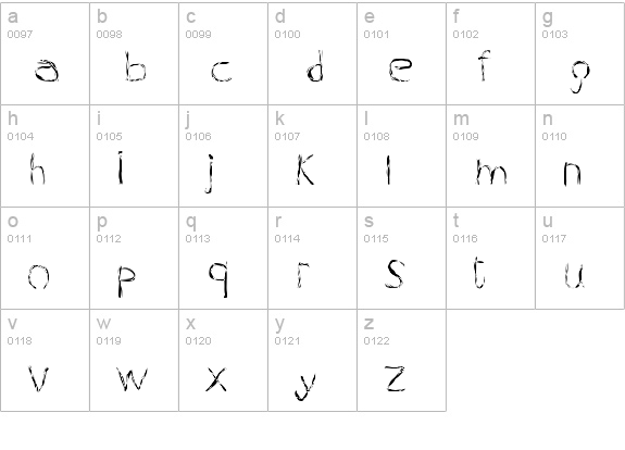 PleasureGelf lowercase a-z preview