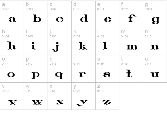 Plowright Demo lowercase a-z preview